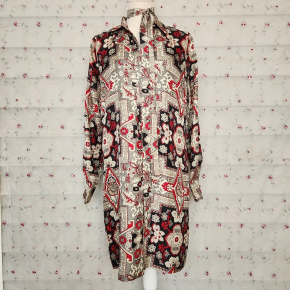 J. Crew Collection Silk Tapestry Tunic Dress - Picture 7 of 12